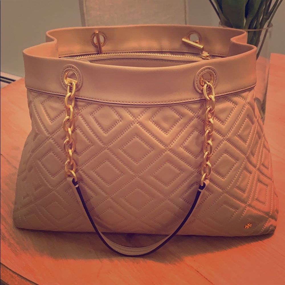 Fleming Triple Compartment  Leather Tote